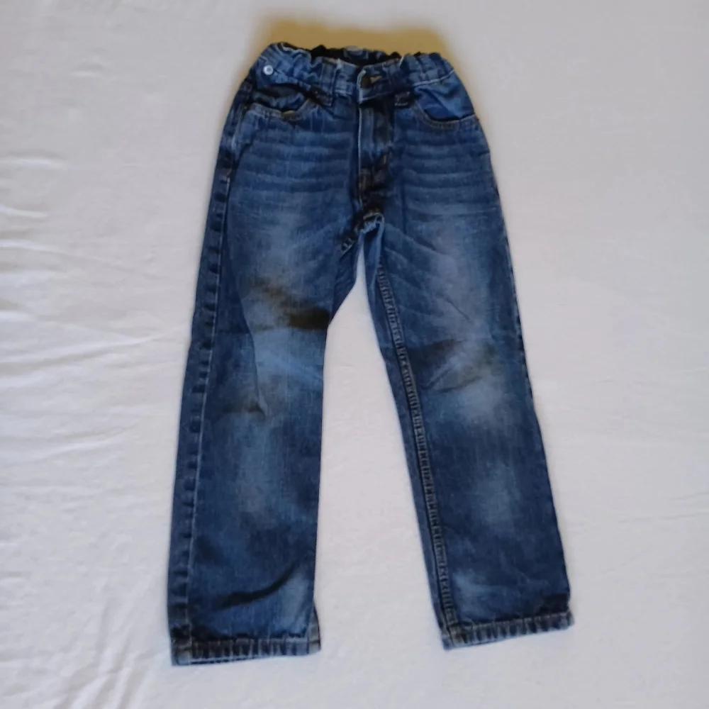Paper Denim & Cloth Size 7 Kids Blue Straight Jeans Classic Style